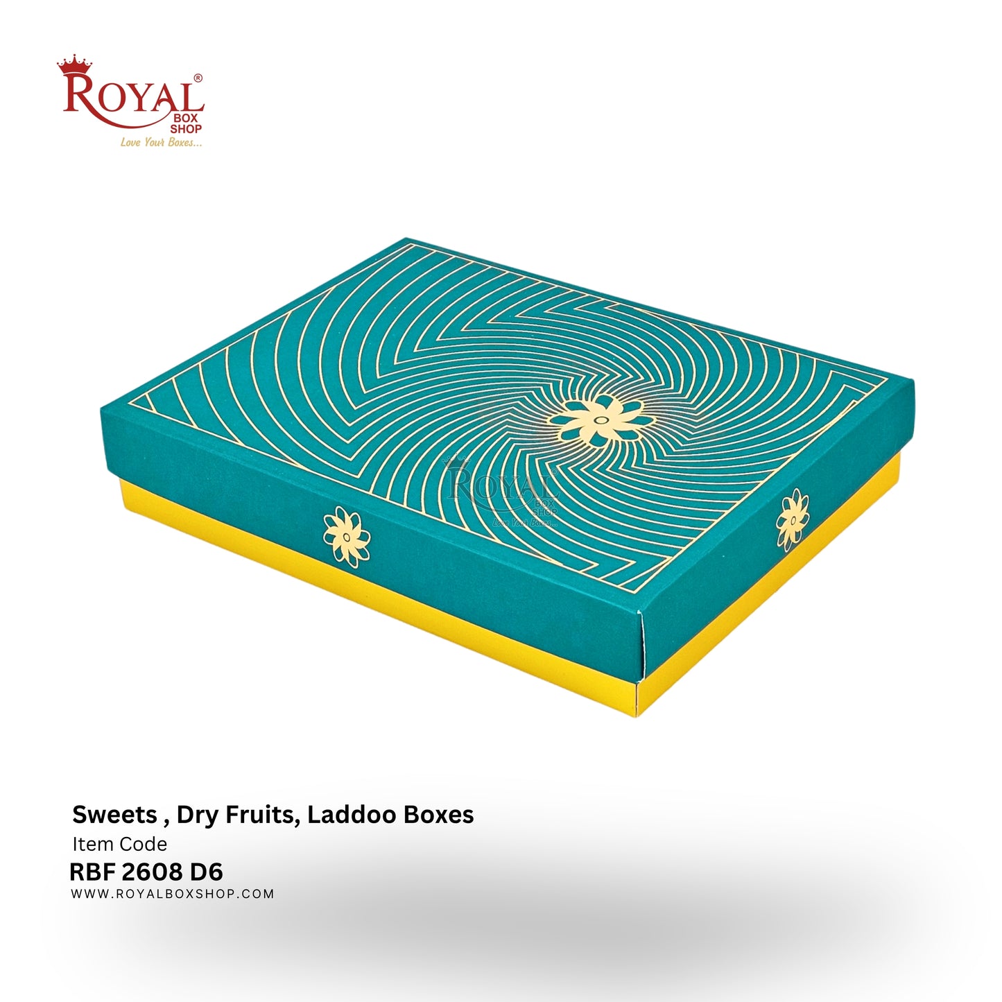 Royalboxshop® Premium Dry Fruit, Sweets & Laddoo Box Packaging I RBF 2608 D6