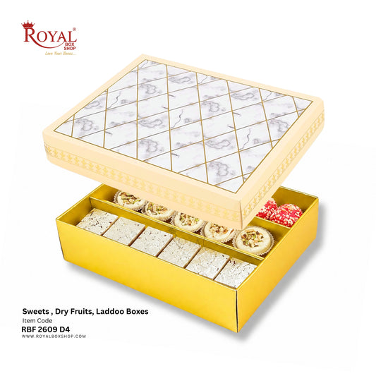 Royalboxshop® Premium Dry Fruit, Sweets & Laddoo Box Packaging I RBF 2609 D4