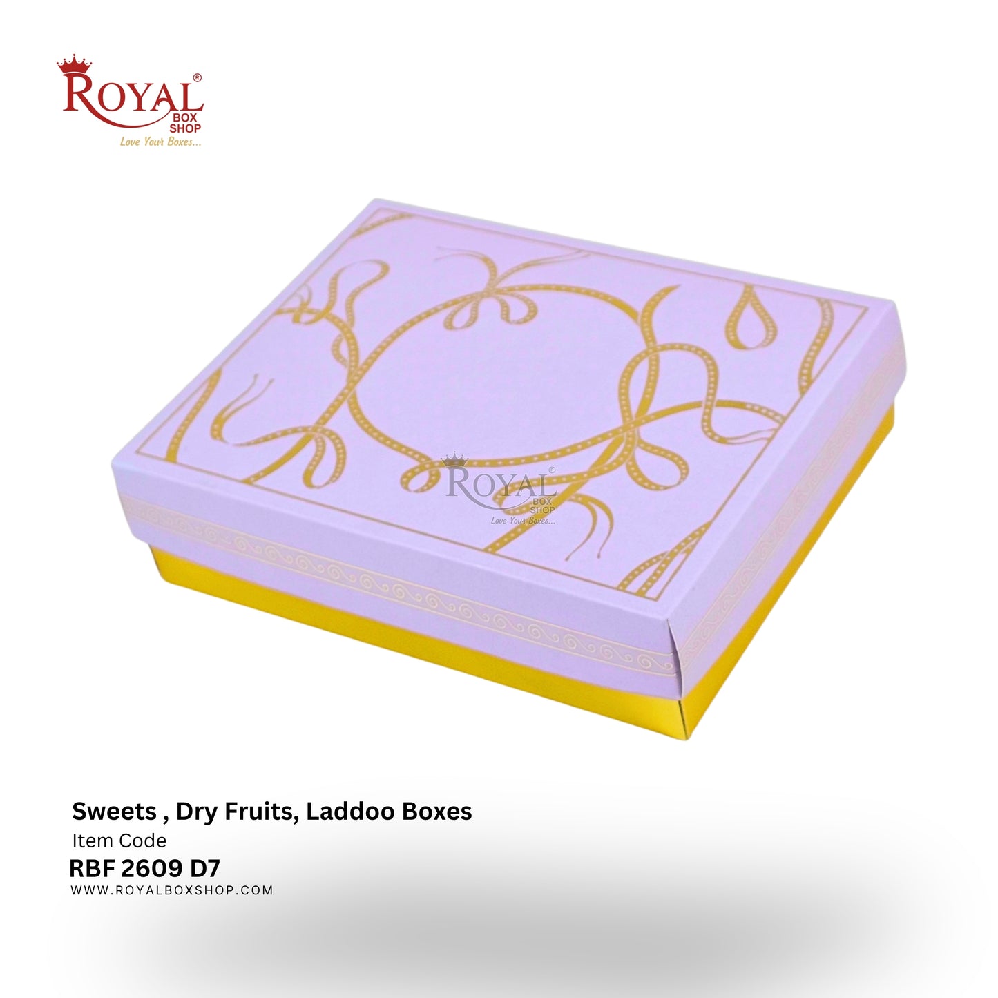 Royalboxshop® Premium Dry Fruit, Sweets & Laddoo Box Packaging I RBF 2609 D7