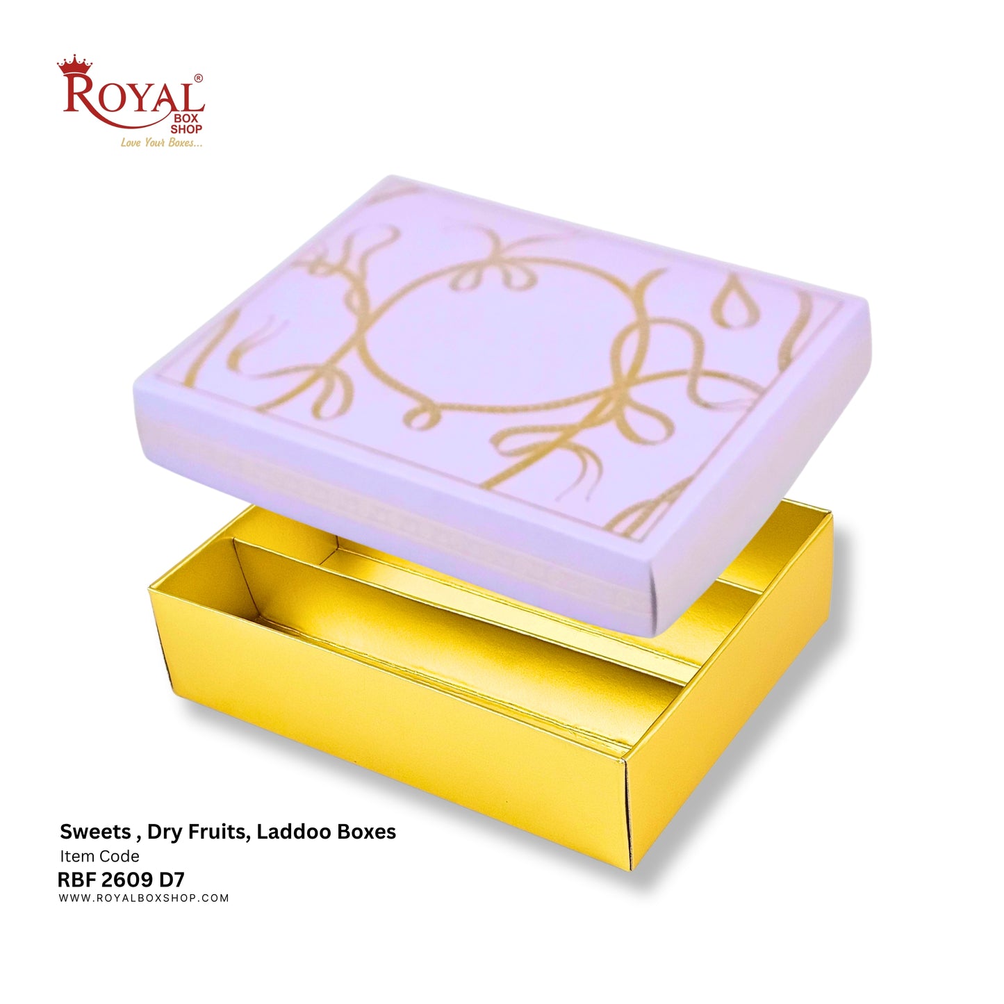 Royalboxshop® Premium Dry Fruit, Sweets & Laddoo Box Packaging I RBF 2609 D7