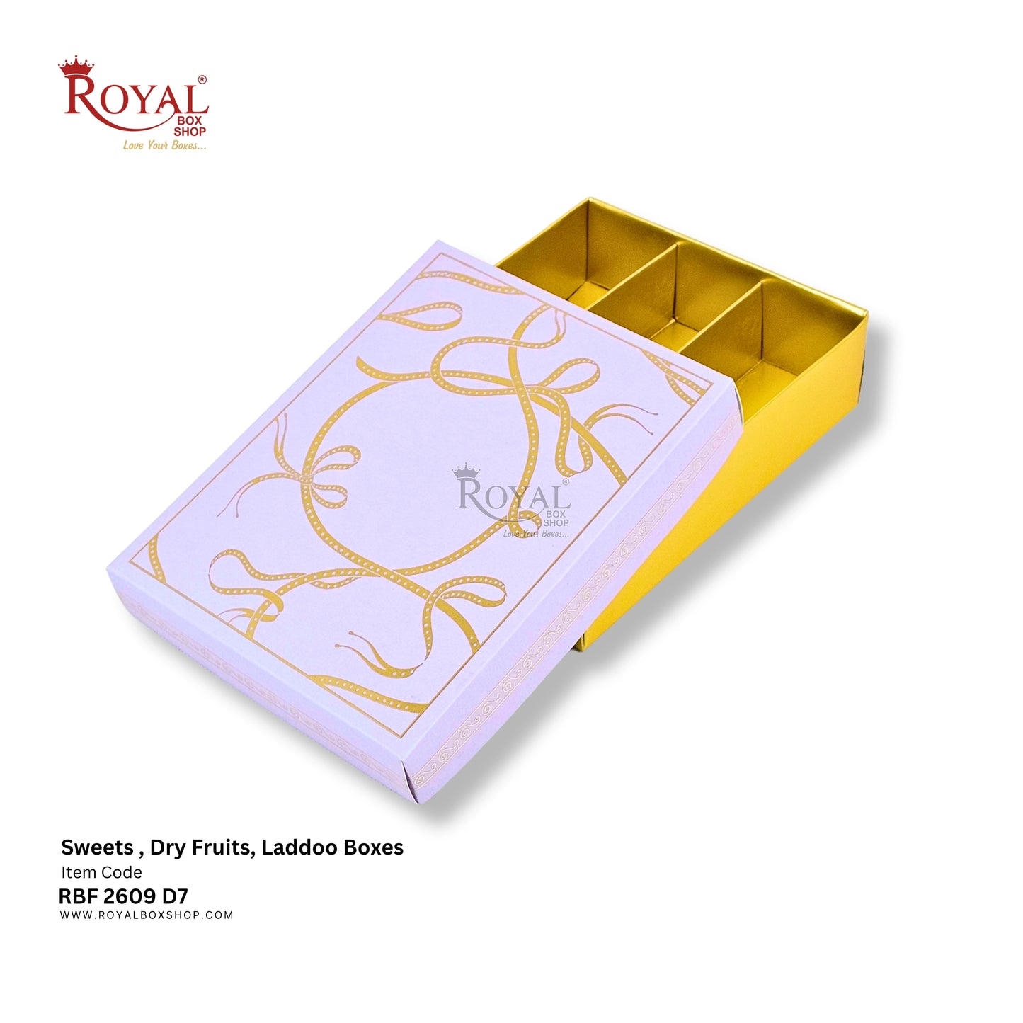 Royalboxshop® Premium Dry Fruit, Sweets & Laddoo Box Packaging I RBF 2609 D7
