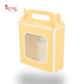 Royal Box Shop® Window Gift Hamper Box I 8x8x4 Inch I Corn Yellow | RBF 2613