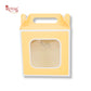 Royal Box Shop® Window Gift Hamper Box I 8x8x4 Inch I Corn Yellow | RBF 2613