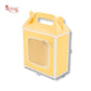 Royal Box Shop® Window Gift Hamper Box I 10x10x4 Inch I Corn Yellow | RBF 2614