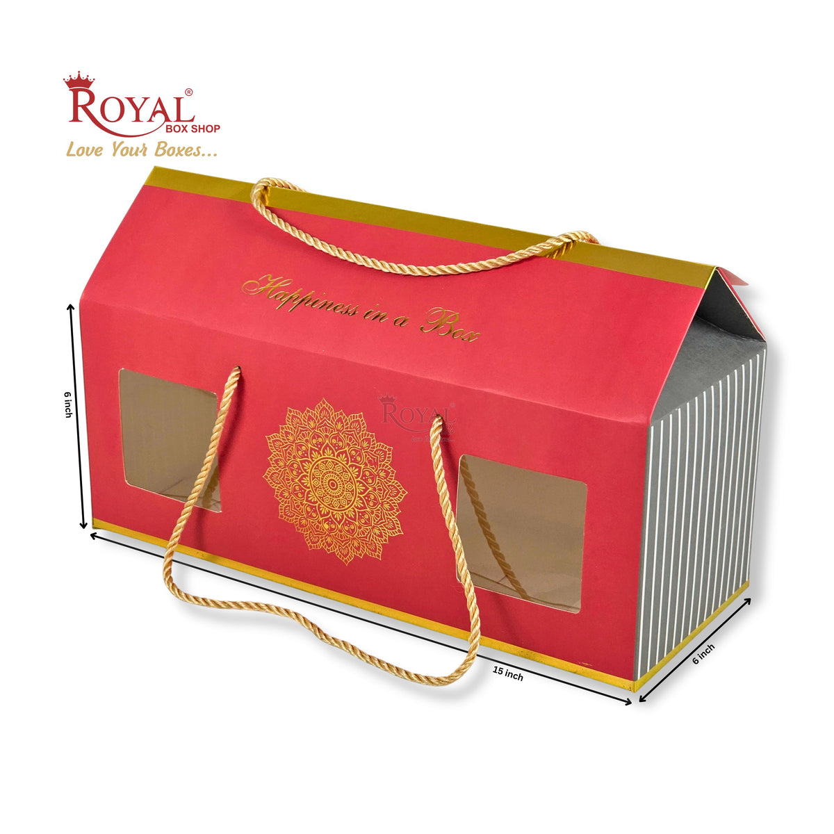 Royal Box Shop® Festive Gift Hamper Box | RBF-2643 D1 | 15x6x6 Inch