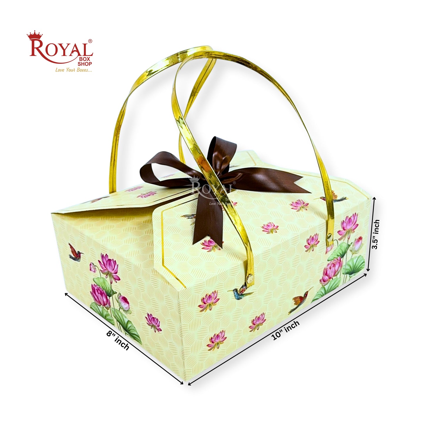 Premium Gift Hamper Bag I RBF-32 D1 I 10x8x3.5 Inch