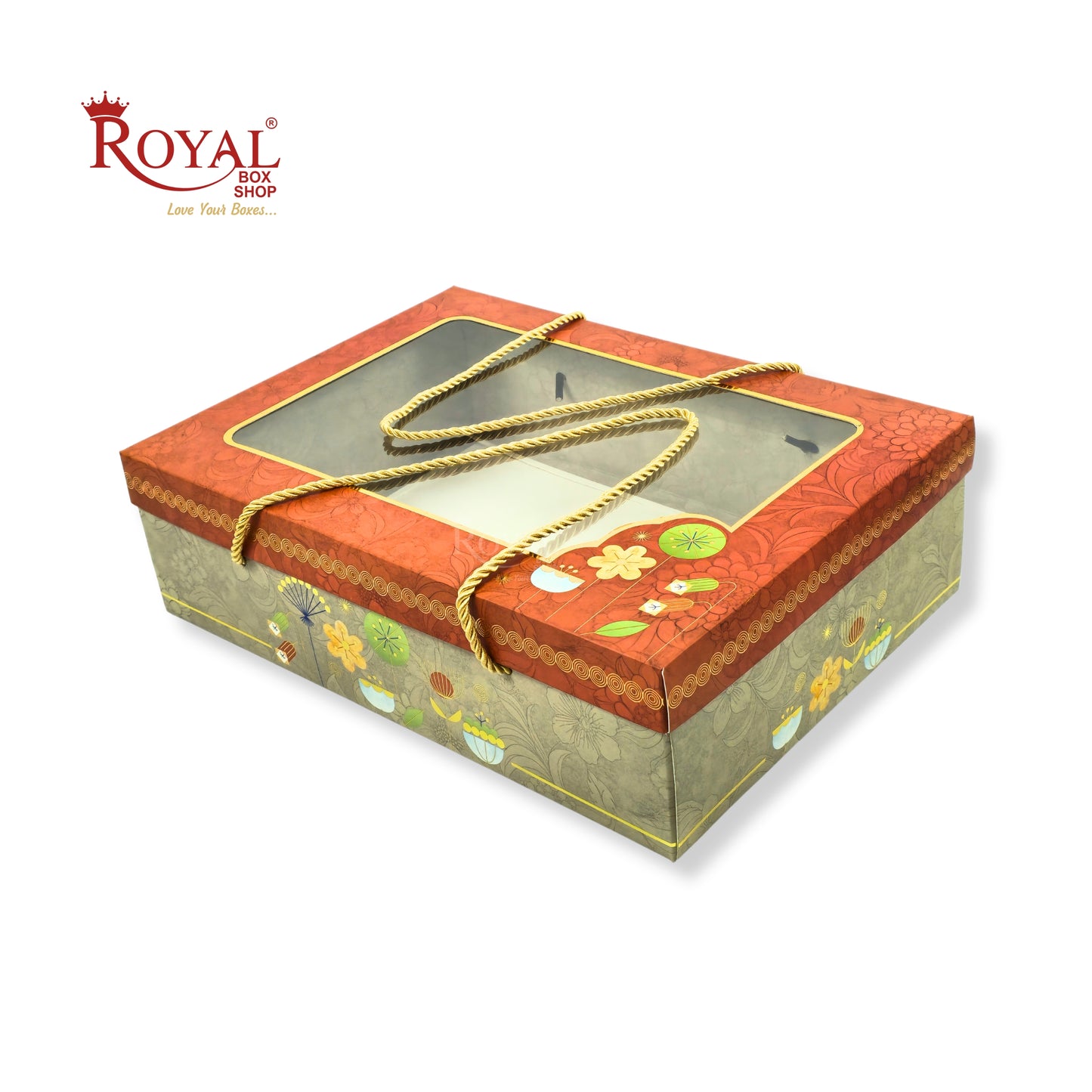 Premium Gift Hamper Box | RBF-35 D2 | 14x10x4 Inch | Ideal for Diwali, Rakhi, Weddings & Gifts