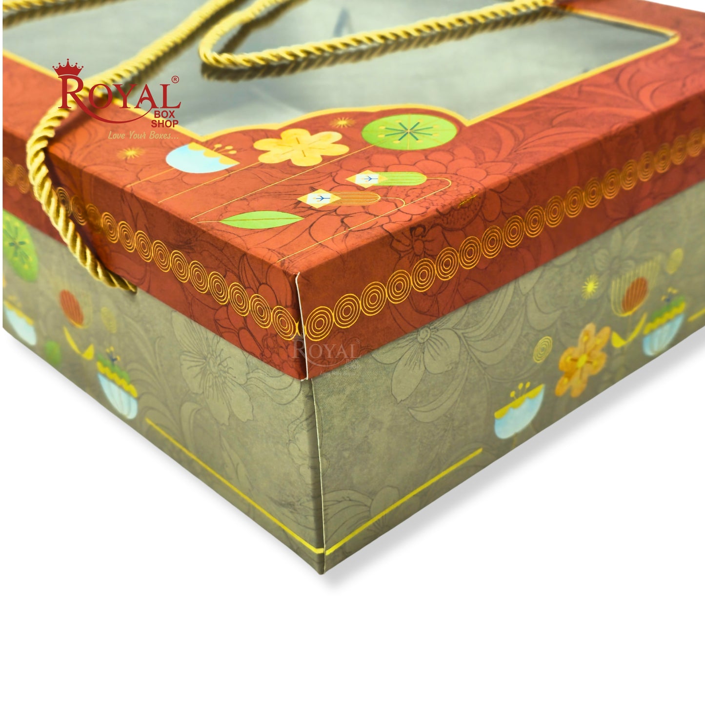 Premium Gift Hamper Box | RBF-35 D2 | 14x10x4 Inch | Ideal for Diwali, Rakhi, Weddings & Gifts