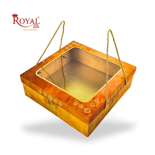 Premium Gift Hamper Box | RBF-36 D1 | 12x12x4 Inch | Ideal for Diwali, Rakhi, Weddings & Gifts
