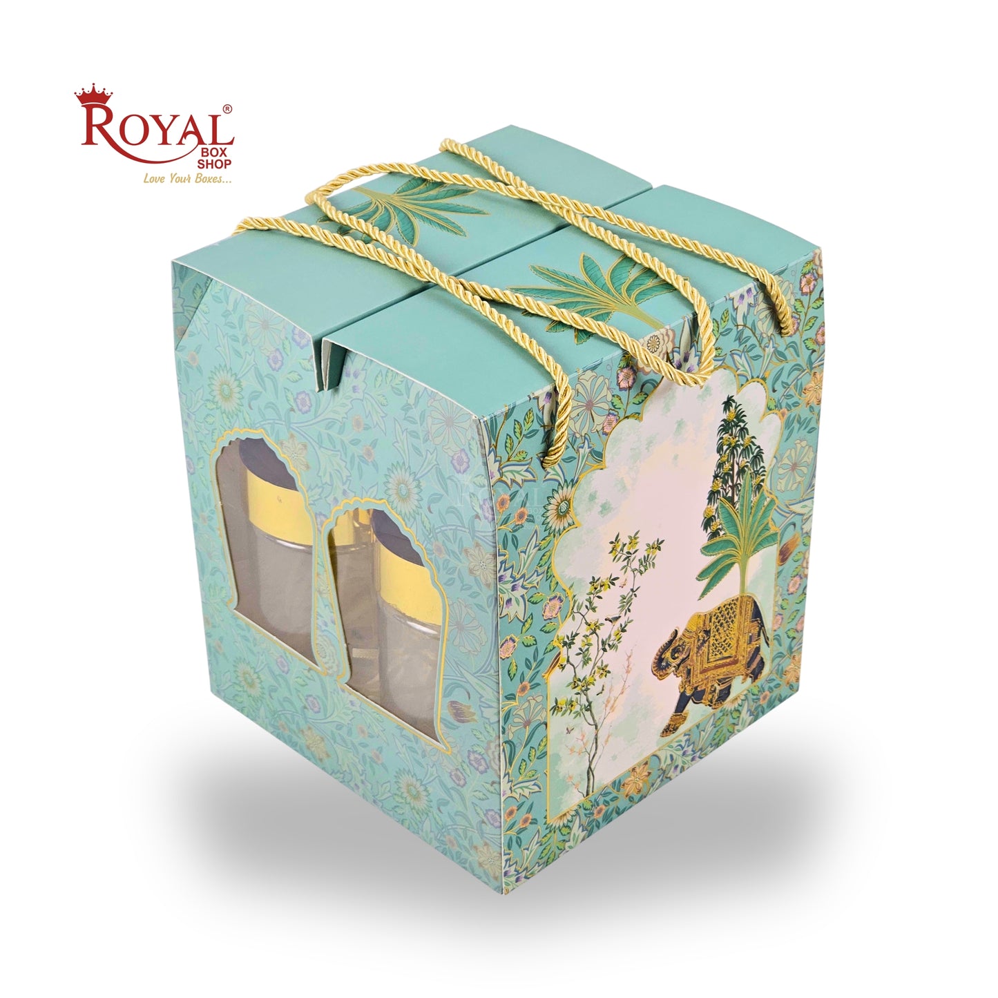 Premium Gift Hamper Box | RBF-42 D2 | 9x7.5x7.5 Inch | Ethnic Pichwai Elephant