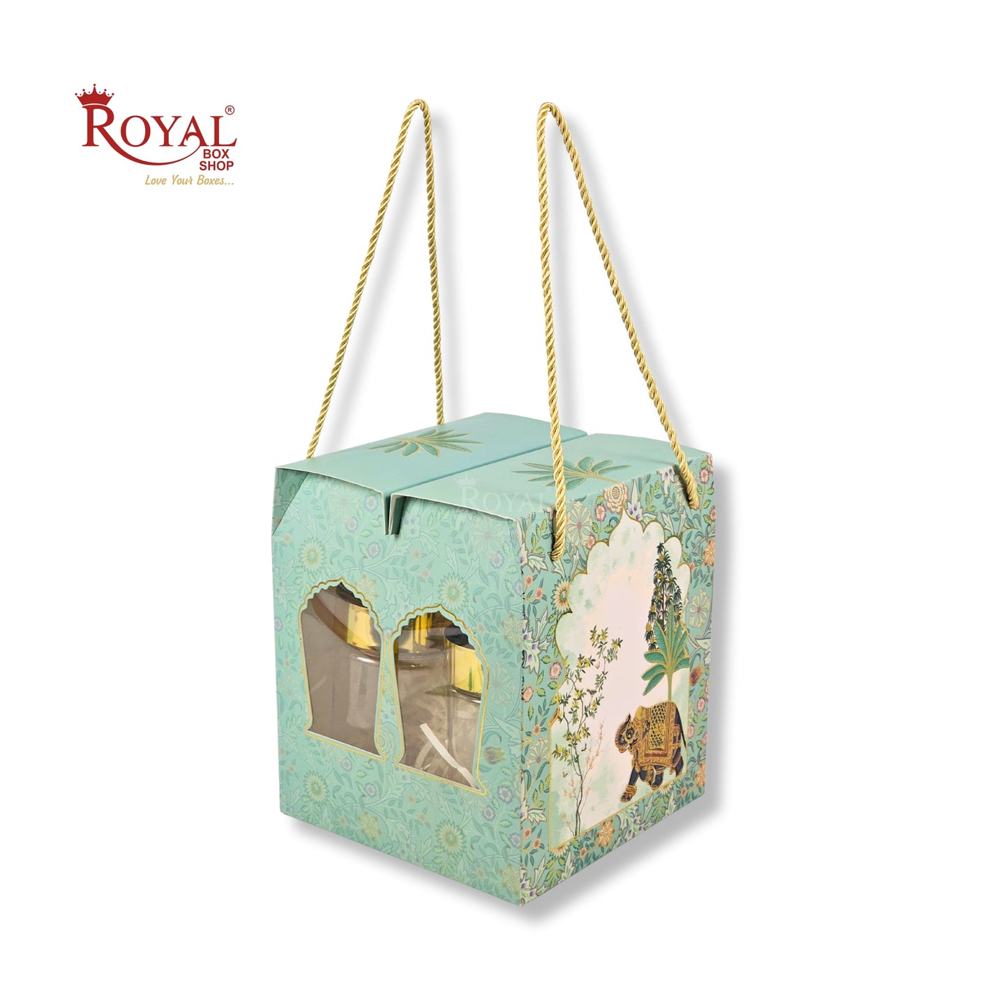 Premium Gift Hamper Box | RBF-42 D2 | 9x7.5x7.5 Inch | Ethnic Pichwai Elephant