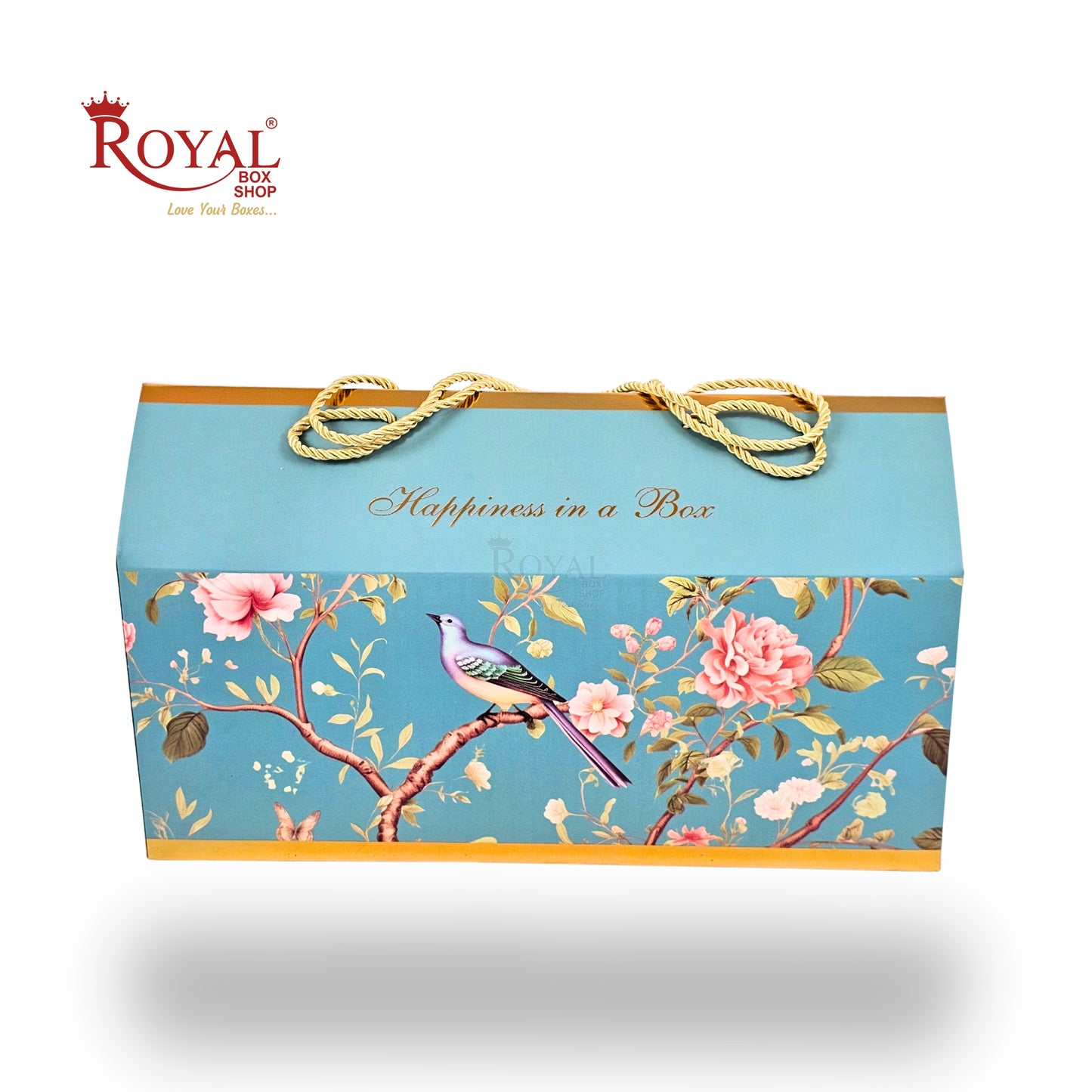 Royal Box Shop® Premium Gift Hamper Box | RBF-43 D1 | 15x6x6 Inch | Bird Print