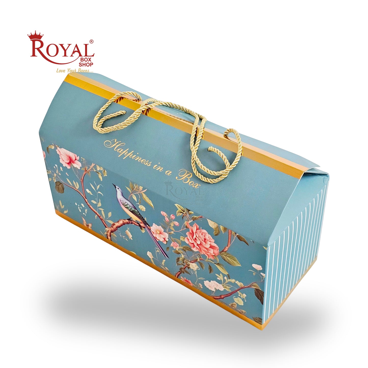 Royal Box Shop® Premium Gift Hamper Box | RBF-43 D1 | 15x6x6 Inch | Bird Print