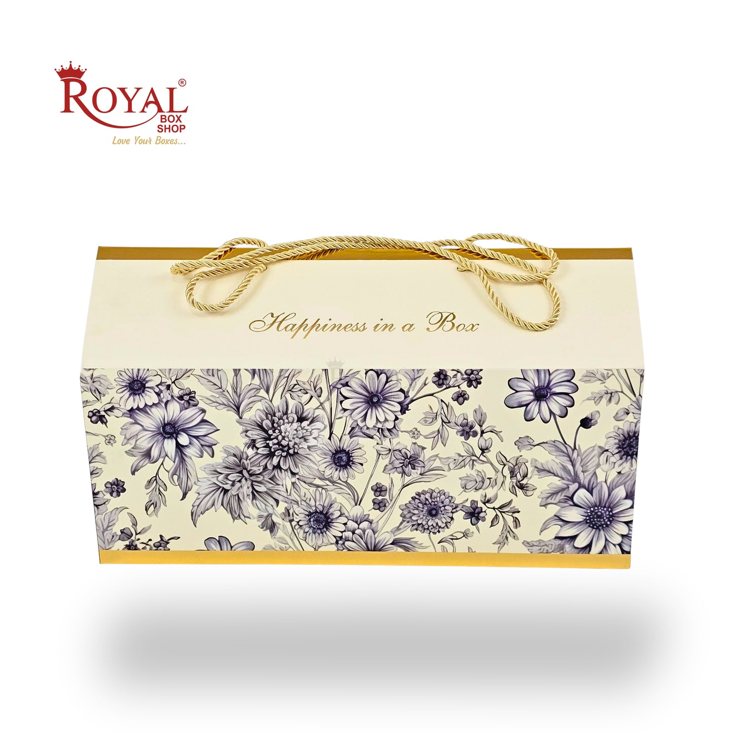 Royal Box Shop® Designer Floral Festive Gift Hamper Box | RBF-43 D2 | 15x6x6 Inch