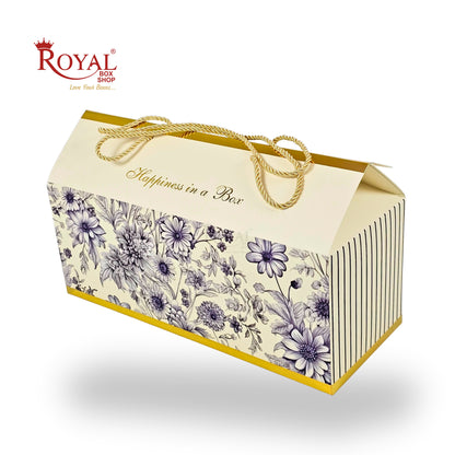 Royal Box Shop® Designer Floral Festive Gift Hamper Box | RBF-43 D2 | 15x6x6 Inch