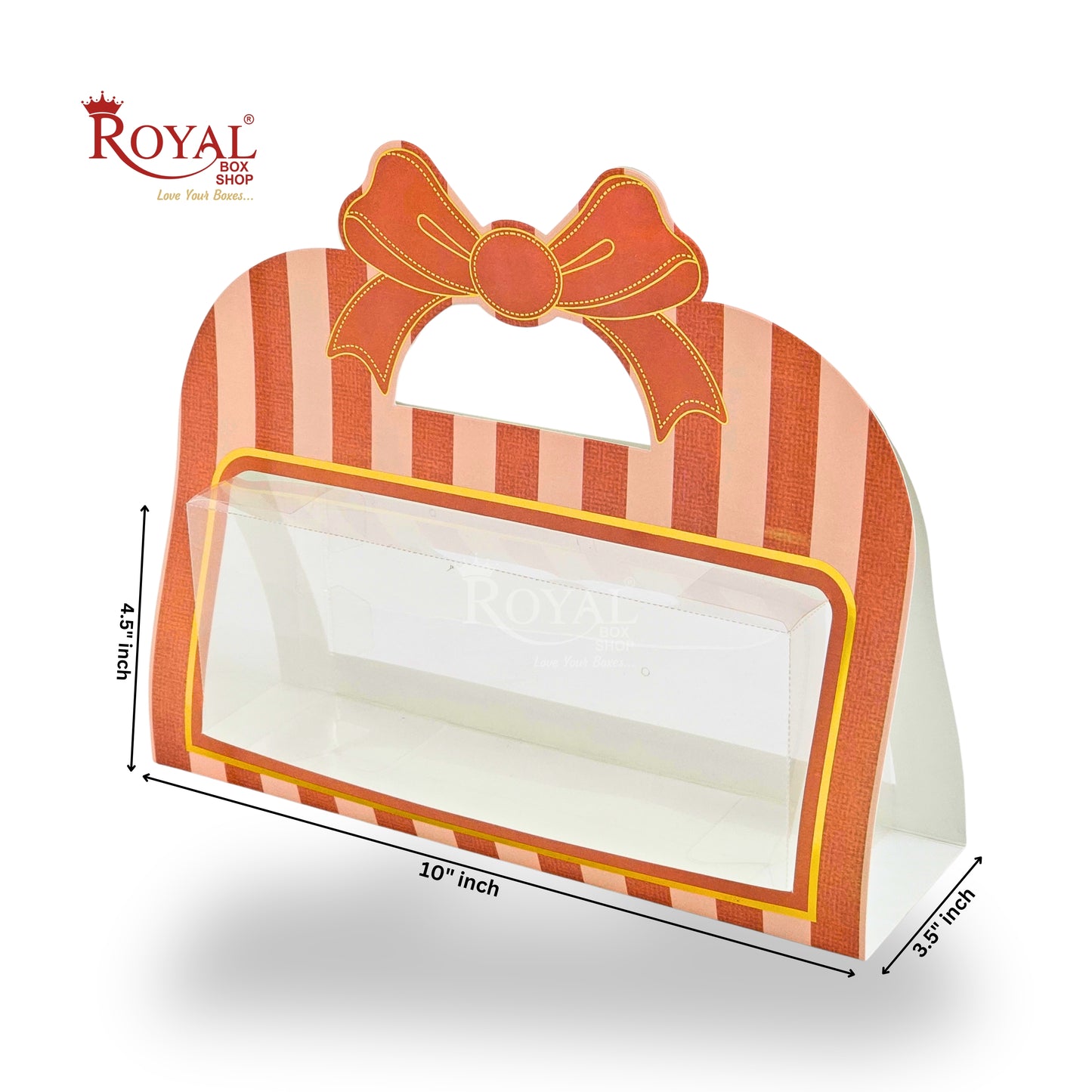 3 Tube Hamper With Bow Handle | RBF-46 D1 | 10x4.5x3.5 Inch | Pink