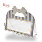 3 Tube Hamper With Bow Handle | RBF-46 D3 | 10x4.5x3.5 Inch | Grey