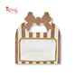 2 Jar Hamper Box With Bow Shape Handle | RBF-47 D3 | 7x4.5x3.25 Inch | Brown