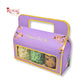 Royal Box Shop® Festive Gift Hamper Box With Handle | RBF-49 D1 | 10.5x4x3.75 Inch | Purple