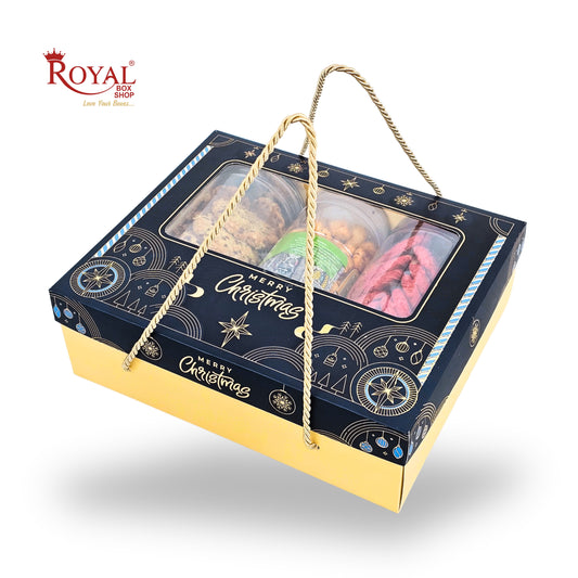 Royal Box Shop® Premium Christmas Gift Hamper Box I RBF-52 D7 I 10x8x3.5 Inch