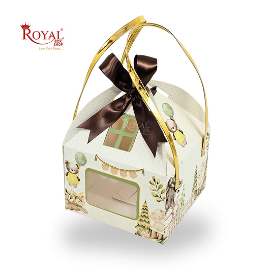 Jungle Theme Hut Gift Box | RBF-53 D3 | 6x6x4 Inches