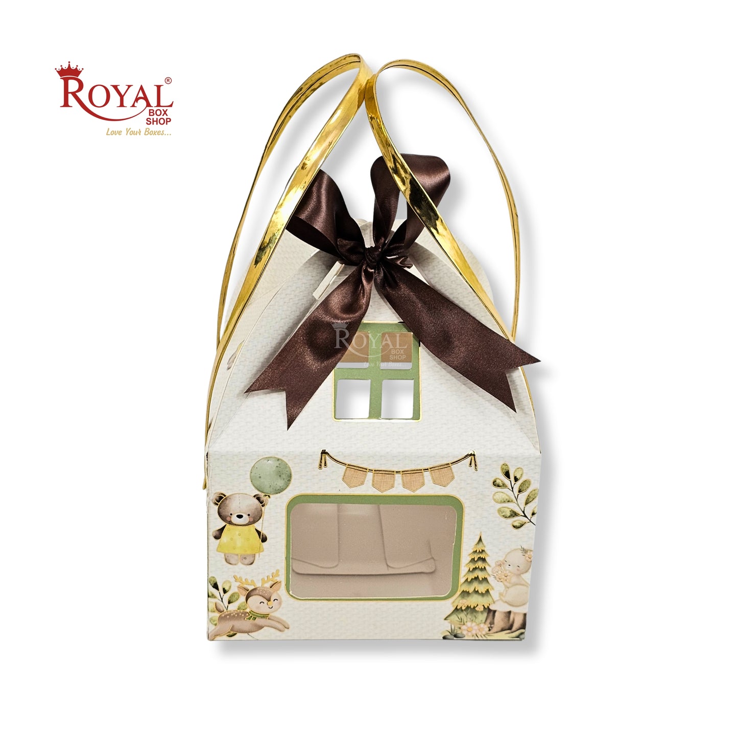 Jungle Theme Hut Gift Box | RBF-53 D3 | 6x6x4 Inches