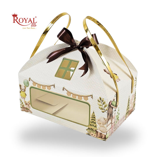 Jungle Theme Hut Gift Box | RBF-54 D3 | 9.5x6.5x4 Inches