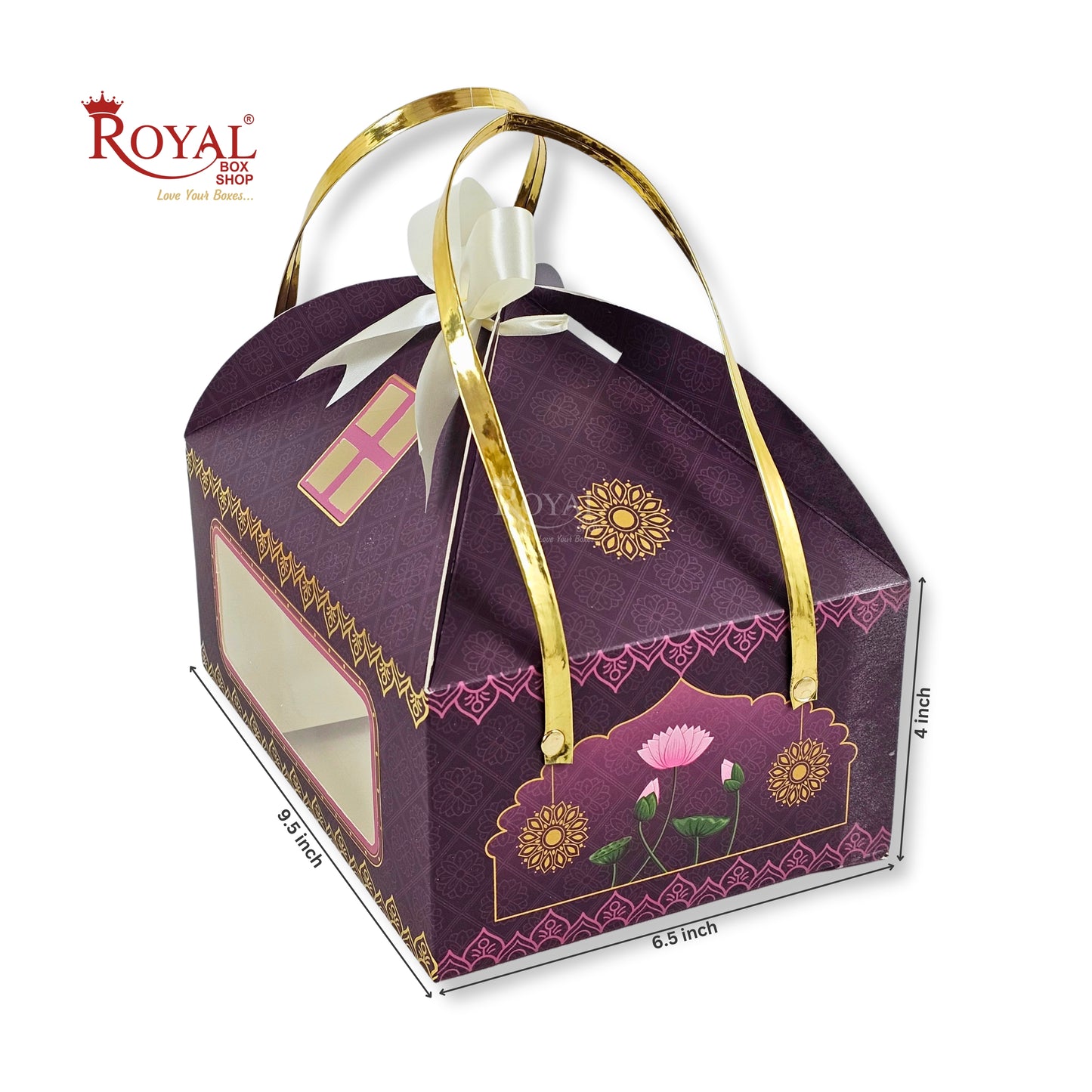 Premium Festive Gift Hamper Box | RBF-54 D4 | 9.5x6.5x4 Inch | Rich Purple