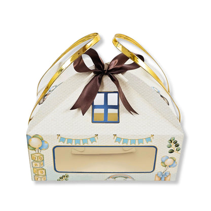 Baby Blue Hut Gift Boxes | RBF-54 D2 | 9.5x6.5x4 Inch