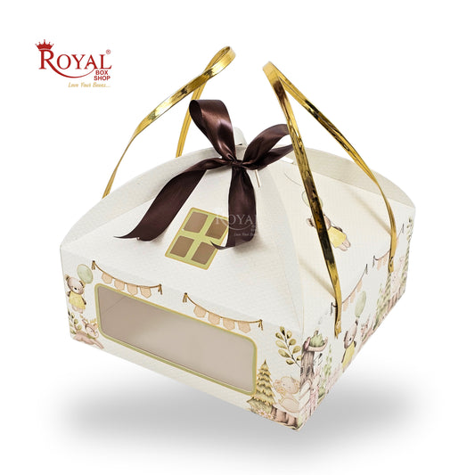 Jungle Theme Hut Gift Box | RBF-55 D3 | 9.75x9.75x4 Inches