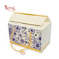 Royal Box Shop® Designer Floral Festive Gift Hamper Box | RBF-56 D2 | 10x6x6 Inch | Blue Floral
