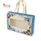 Premium Hamper Gift Bag I RBF-58 D2 I Grey Floral With Golden Leafing