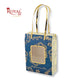 Premium Hamper Gift Bag I RBF-59 D1 I Royal Blue With Golden Leafing