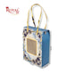 Premium Hamper Gift Bag I RBF-59 D2 I Grey Floral With Golden Leafing