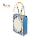 Premium Hamper Gift Bag I RBF-59 D2 I Grey Floral With Golden Leafing