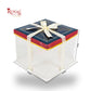 Tall Transparent Square Box with Ribbon | RBF-60 D2 | 8x8x7 Inch | Perfect for Cakes & Gifts