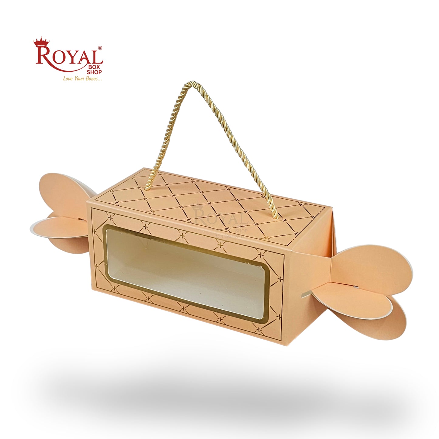 Royal Box Shop® Premium Toffee Shape Return Gift Box with Window | RBF-62 D3 I 7.5x3.5x3.5 Inch