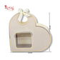 Heart Shape Valentine Gift Box | RBF-64 D2 | 13x13x3.5 Inch | Ivory Leather Texture Finish