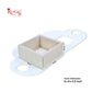 Heart Shape Valentine Gift Box | RBF-64 D2 | 13x13x3.5 Inch | Ivory Leather Texture Finish