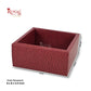 Heart Shape Valentine Gift Box | RBF-64 D1 | 13x13x3.5 Inch | Red Leather Texture Finish