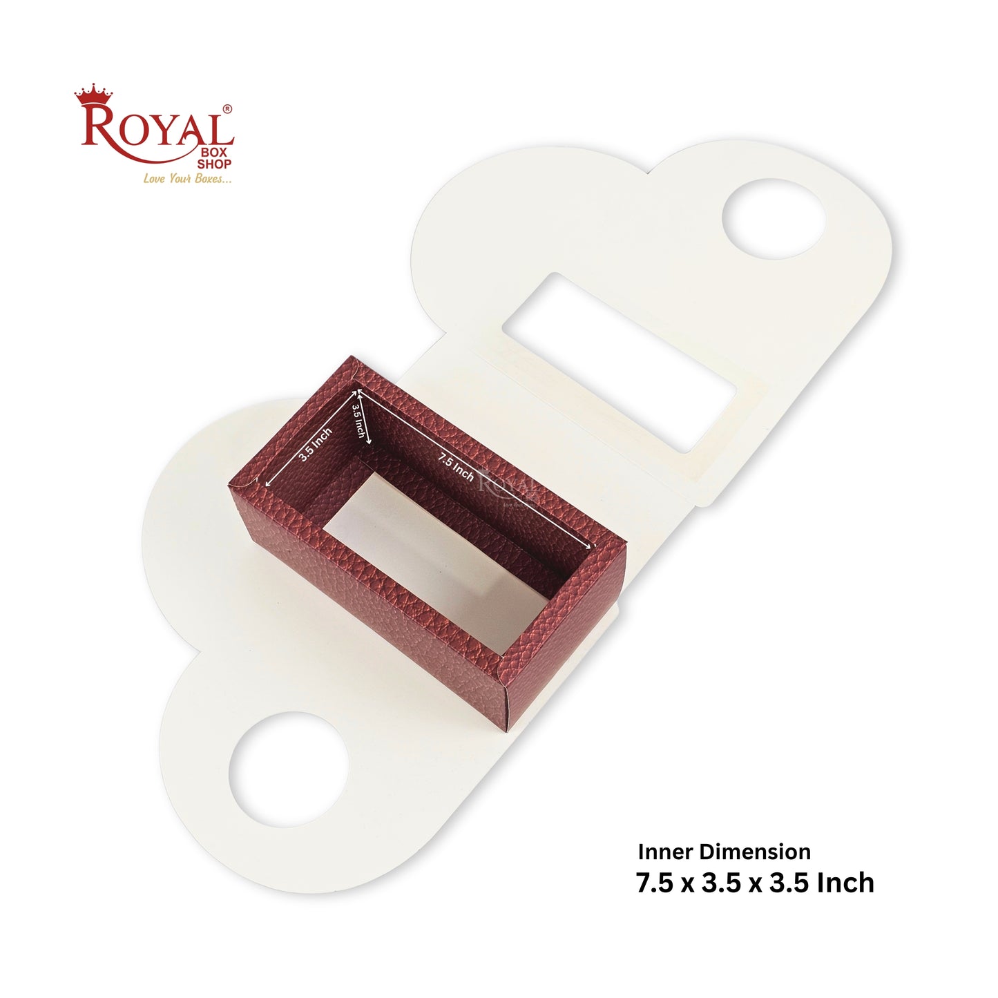 Heart Shape Valentine Gift Box with Window | RBF-65 D1 | 12×11×3.5 Inch I Red I  Royal Box Shop