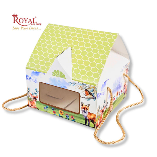 Hut Theme Gift Boxes | RBF 2620 D3 | 7x7x3.75 Inch | Jungle