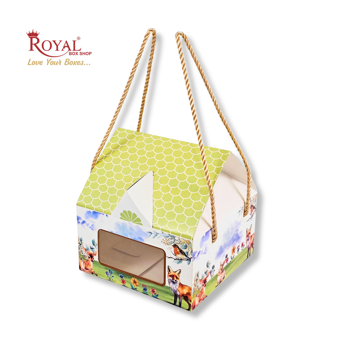 Hut Theme Gift Boxes | RBF 2620 D3 | 7x7x3.75 Inch | Jungle