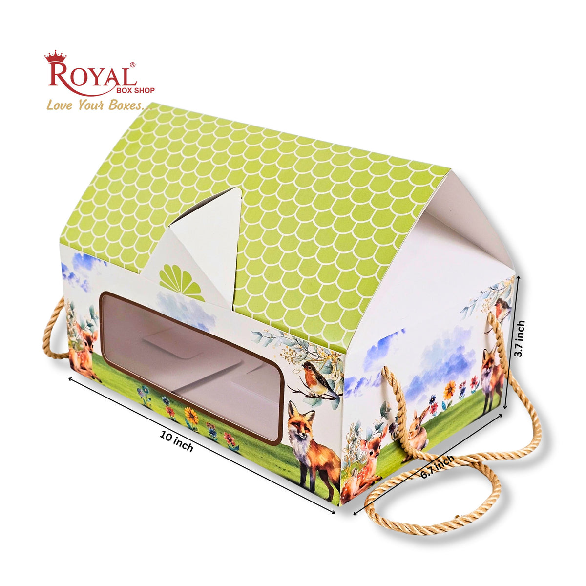 Hut Theme Gift Boxes |  RBF 2621 D3 I 10x6.7x3.7 Inch | Jungle