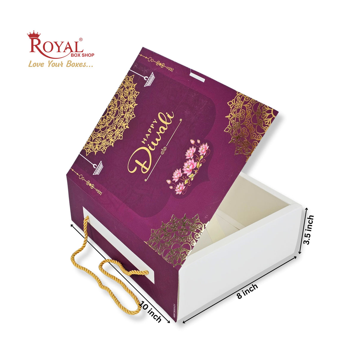 Royal Box Shop® Premium Diwali Gift Hamper Box I RBF-2653 D1 I 10x8x3.5 Inch