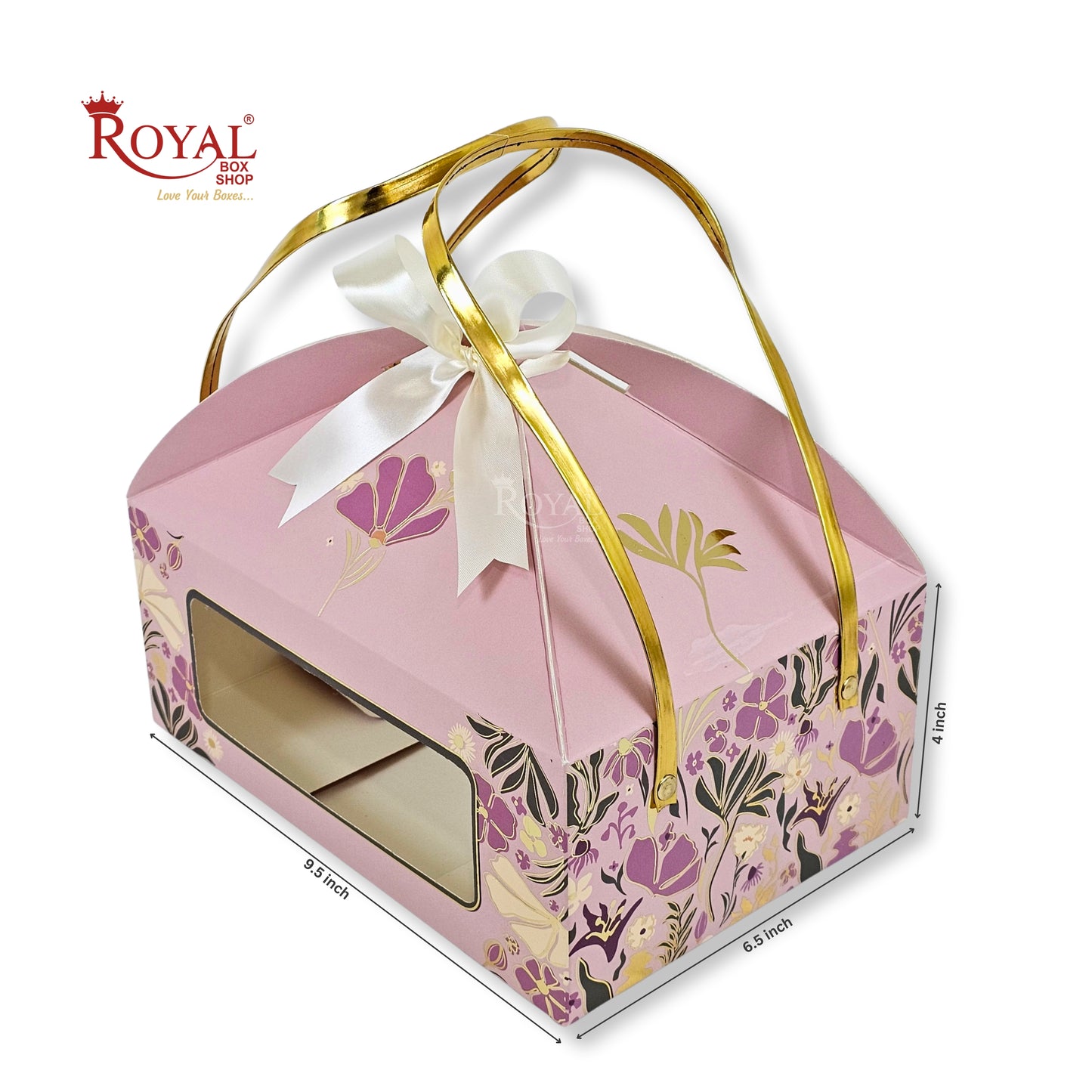Premium Festive Gift Hamper Box | RBF-2605 D1 | 9.5x6.5x4 Inch | Rich Pink