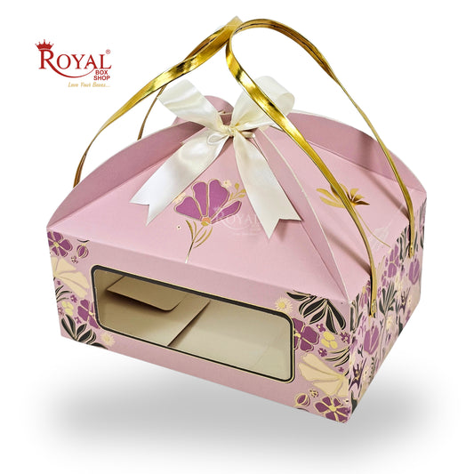 Premium Festive Gift Hamper Box | RBF-2605 D1 | 9.5x6.5x4 Inch | Rich Pink