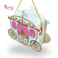 Royal Princess Carriage Gift Box I RBF-39 I Pink with Gold Leafing I Perfect for Parties & Baby Showers