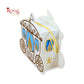 Baby Boy Themed Carriage Gift Box I RBF-39 I Blue with Gold Accents I Perfect for Birthdays & Baby Showers