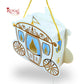 Baby Boy Themed Carriage Gift Box I RBF-39 I Blue with Gold Accents I Perfect for Birthdays & Baby Showers